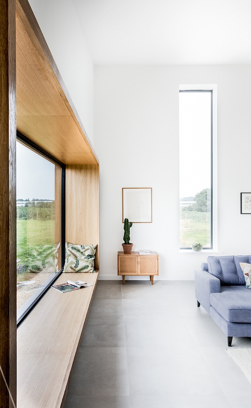 Interior detail, living room window